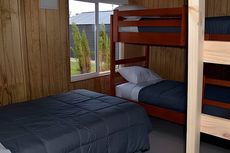Cabin in a private complex, steps from the sea, Curanipe.
