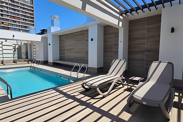 Apartment with A/C minutes from Movistar Arena, Santiago Cen