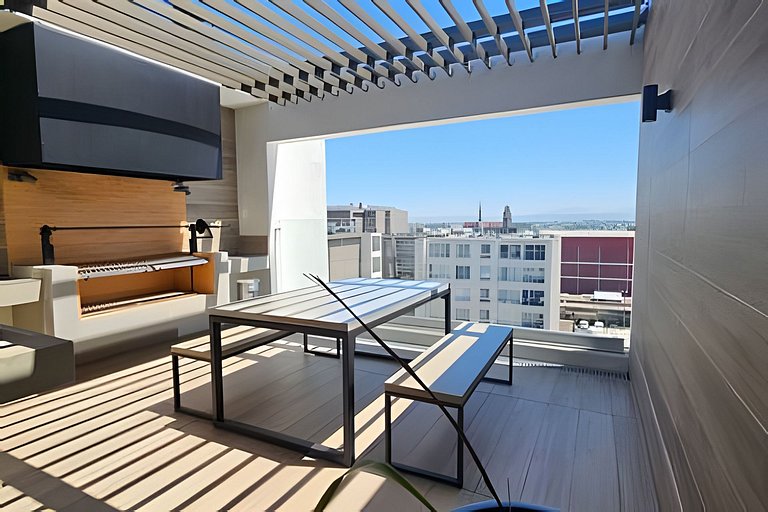 Apartment with A/C minutes from Movistar Arena, Santiago Cen