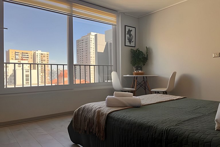 Apartamento com excelente conectividade, Santiago Centro.
