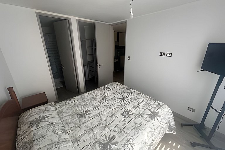 Apartment minutes from Movistar Arena, Santiago Centro.