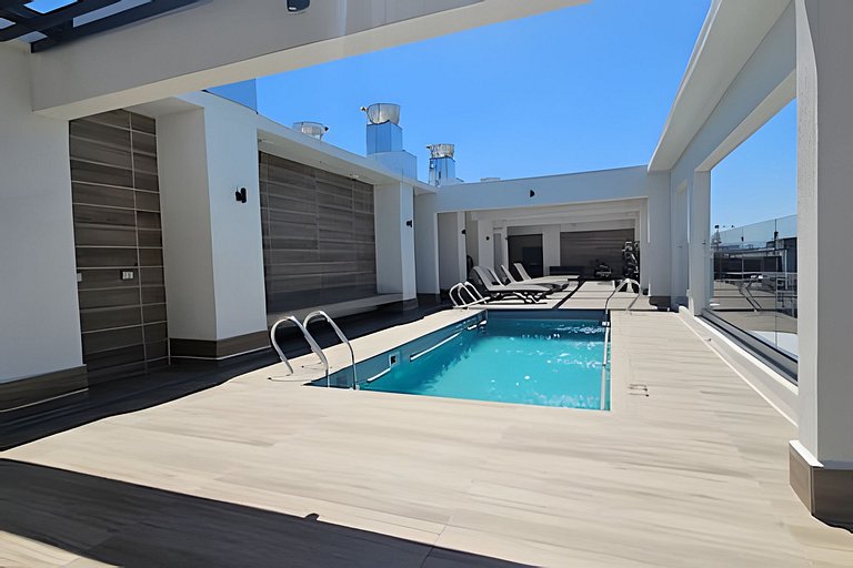 Apartment minutes from Movistar Arena, Santiago Centro.