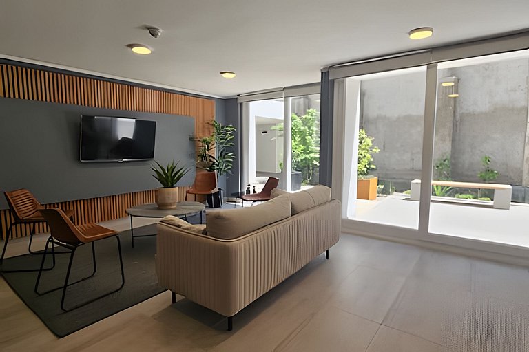 Apartment minutes from Movistar Arena, Santiago Centro.