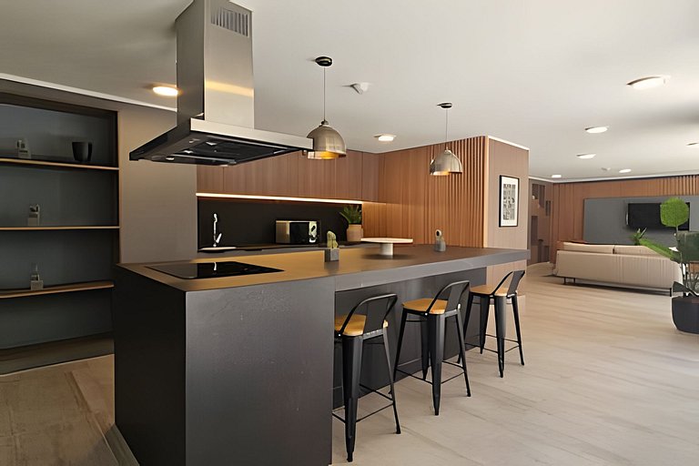 Apartment minutes from Movistar Arena, Santiago Centro.