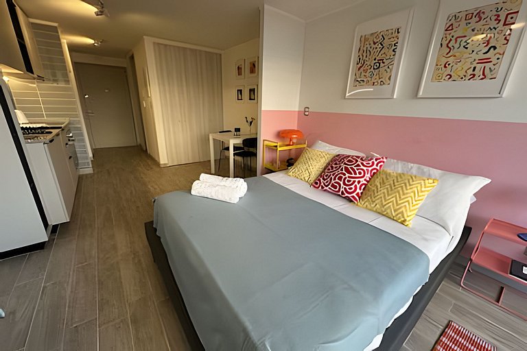 Apartamento a minutos da Movistar Arena, Santiago Centro.