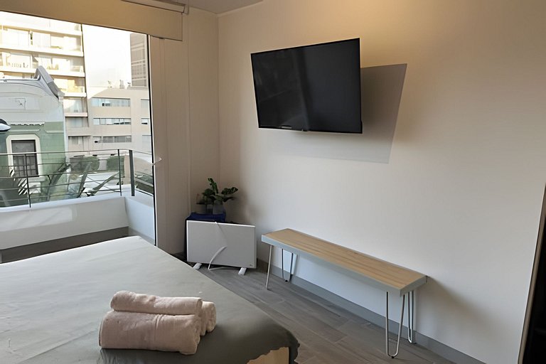 Apartment minutes from Movistar Arena, Santiago Centro.