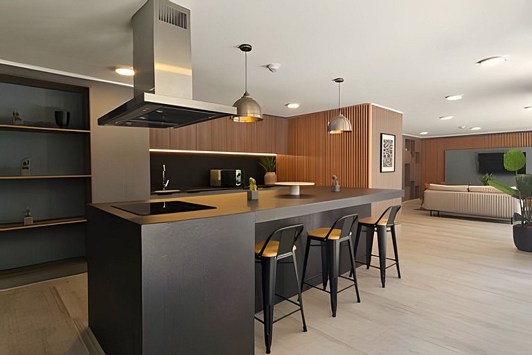 Apartment minutes from Movistar Arena, Santiago Centro.