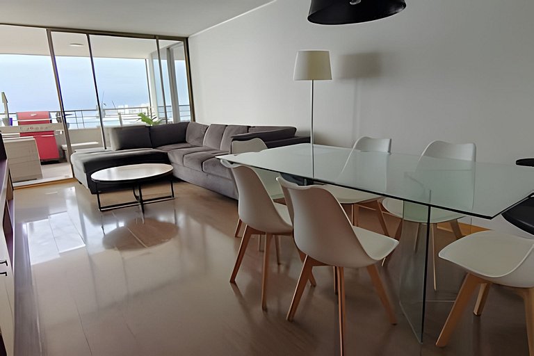 Apartamento de frente para o mar, Playa Brava, Iquique.