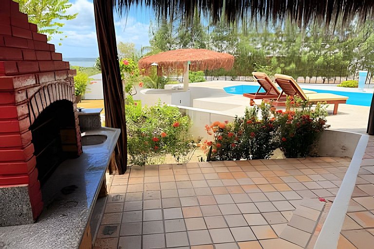 Casa con piscina y quincho en Tibau do Sul.