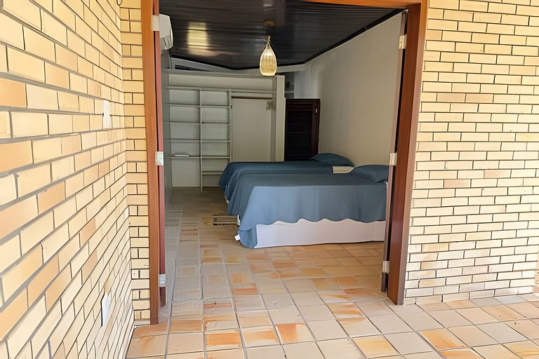 House with a pool and barbecue area in Tibau do Sul.