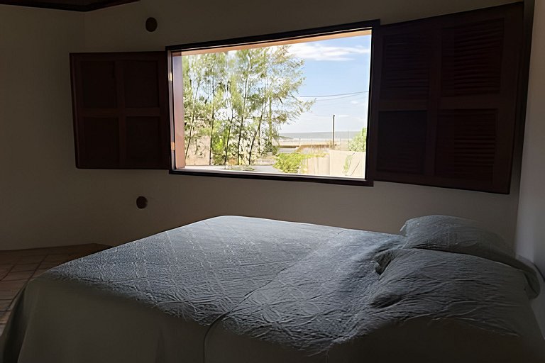 House with a pool and barbecue area in Tibau do Sul.