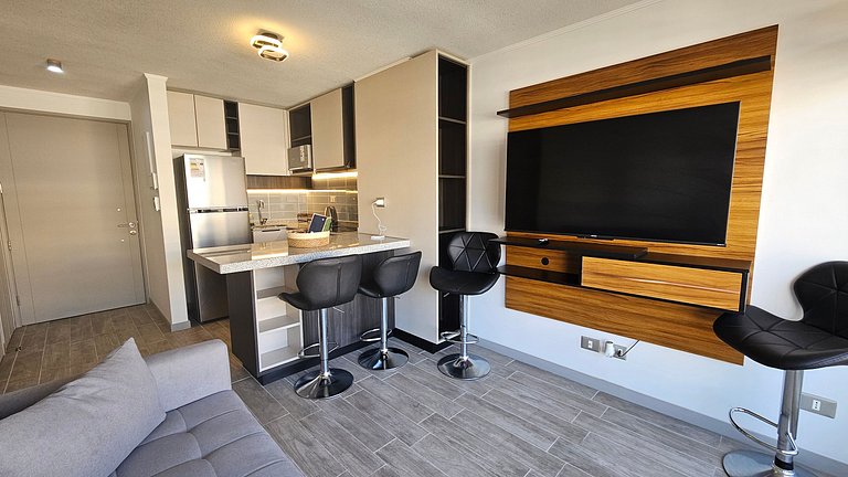 Apartment with A/C minutes from Movistar Arena, Santiago Cen