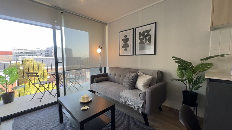 Incrível apartamento com excelente conectividade, Santiago C
