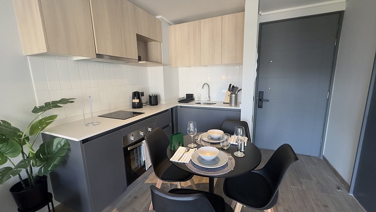 Incrível apartamento com excelente conectividade, Santiago C