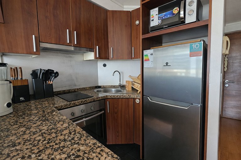 Apartment steps from Mall Alto Las Condes.