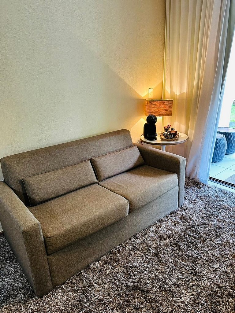 Apartamento con increíbles piscinas, Barra de São Miguel.