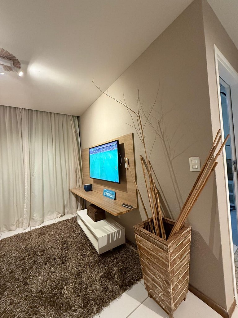 Apartamento con increíbles piscinas, Barra de São Miguel.
