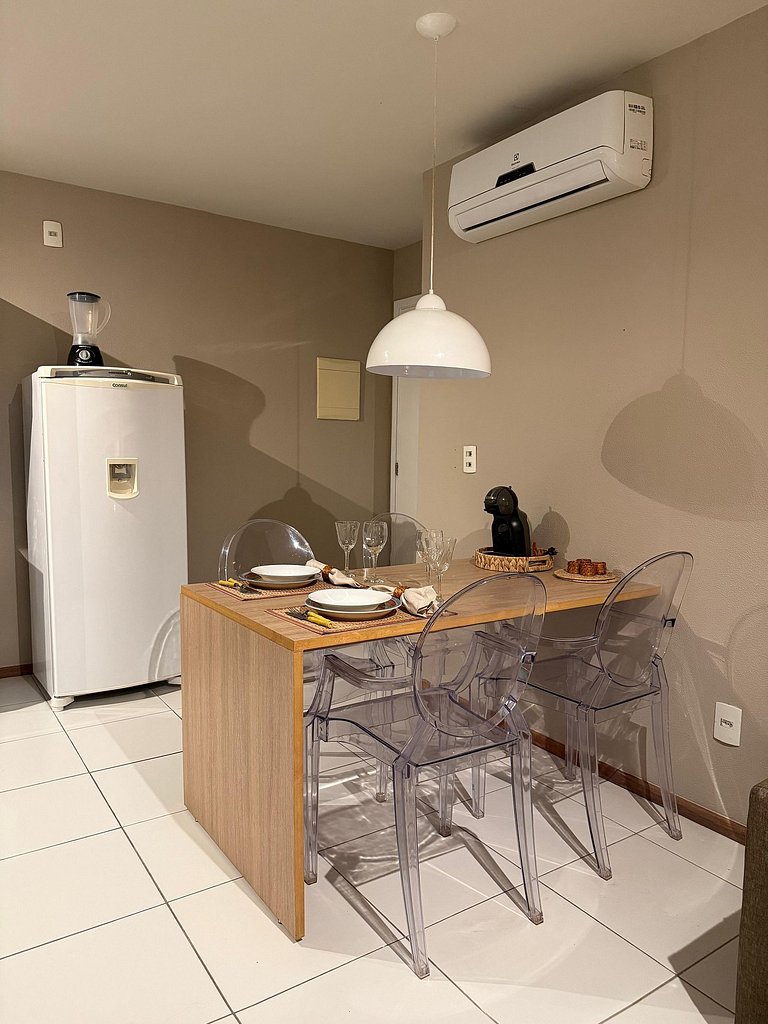 Apartamento con increíbles piscinas, Barra de São Miguel.