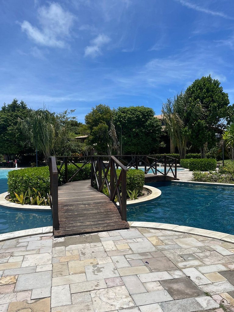 Apartamento com piscinas incríveis, Barra de São Miguel.