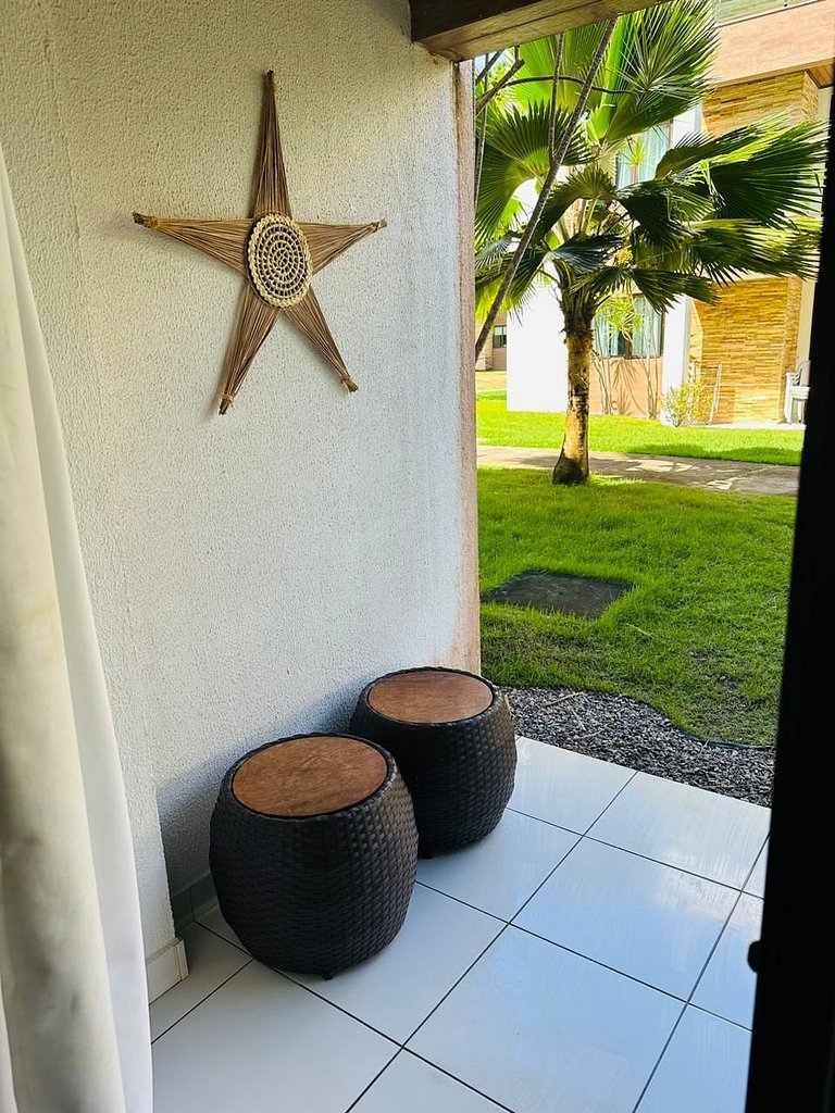 Apartamento com piscinas incríveis, Barra de São Miguel.