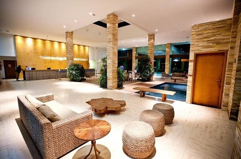 Apartamento con increíbles piscinas, Barra de São Miguel.