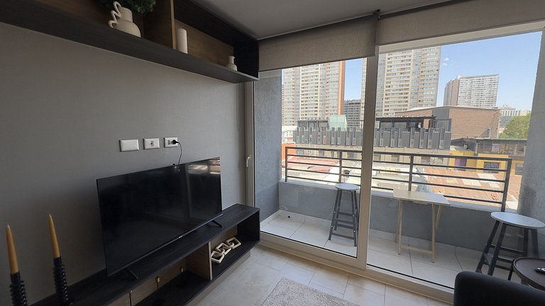 Maravilhoso apartamento a poucos passos do metrô, Ñuñoa.