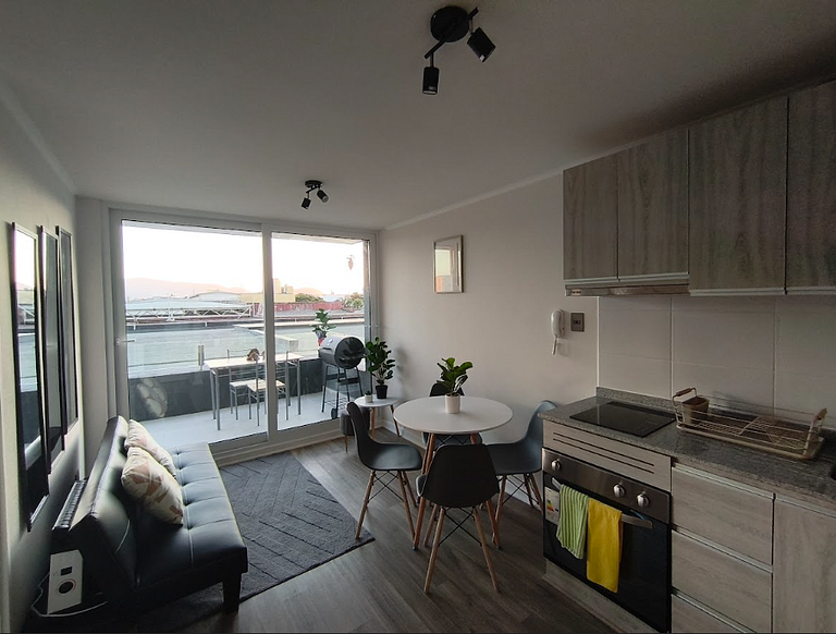 Apartment facing the Port of Coquimbo.