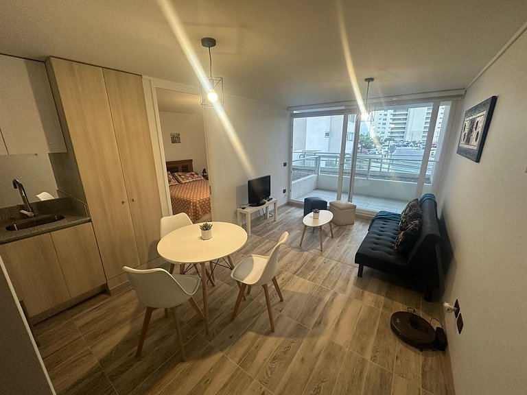 Apartamento com incrível lagoa artificial, La Serena.