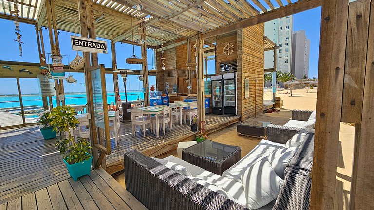 Apartment with incredible artificial lagoon, La Serena.
