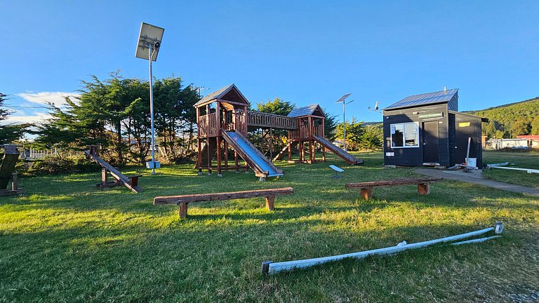 Cabin in a private complex, steps from the sea, Curanipe.