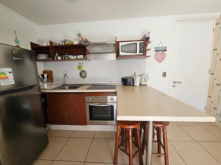 Apartamento familiar a metros do Enjoy Coquimbo.