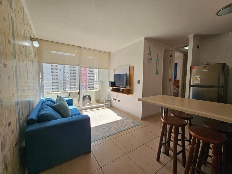 Family apartment meters from Enjoy Coquimbo.