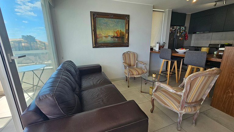 Apartamento com vista para o mar, a passos das Dunas de Conc