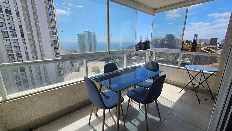 Apartamento com vista para o mar, a passos das Dunas de Conc