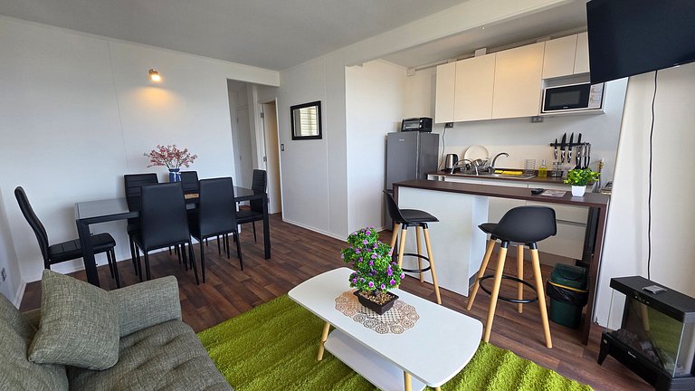 Apartamento com vista para o lago, Villarrica.