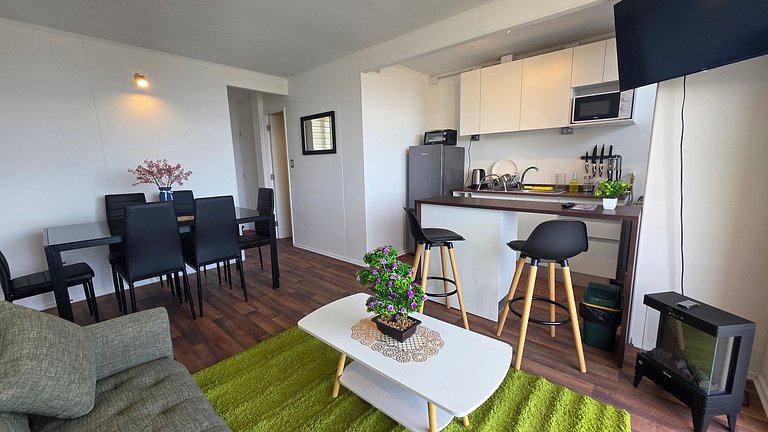 Apartamento com vista para o lago, Villarrica.