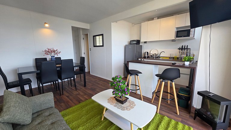 Apartamento com vista para o lago, Villarrica.