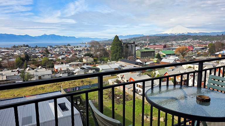 Apartamento com vista para o lago, Villarrica.