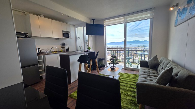 Apartment with lake view, Villarrica.