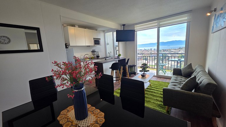 Apartamento com vista para o lago, Villarrica.