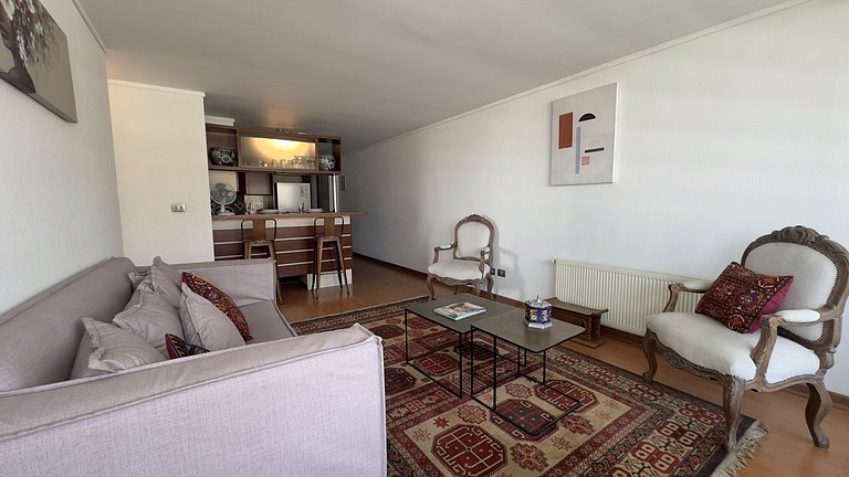 Apartment steps from Mall Alto Las Condes.