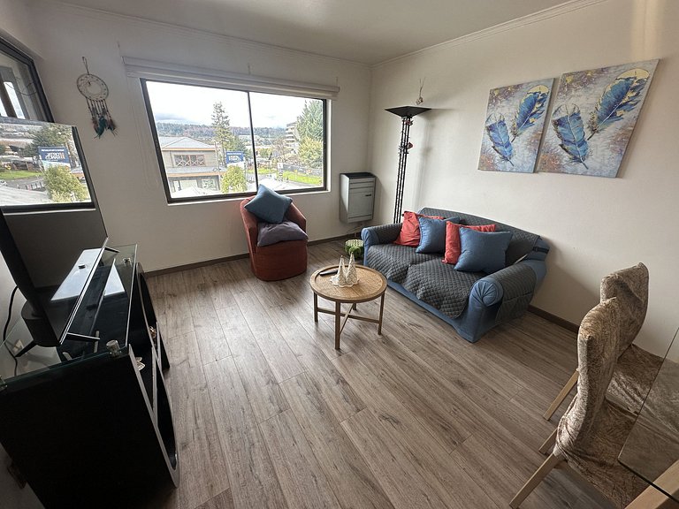 Apartment steps from Lake Villarrica.