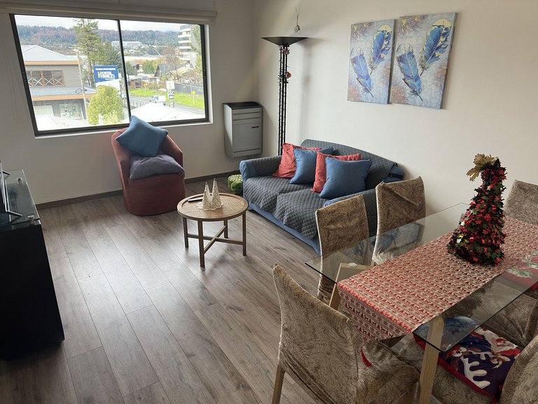 Apartment steps from Lake Villarrica.