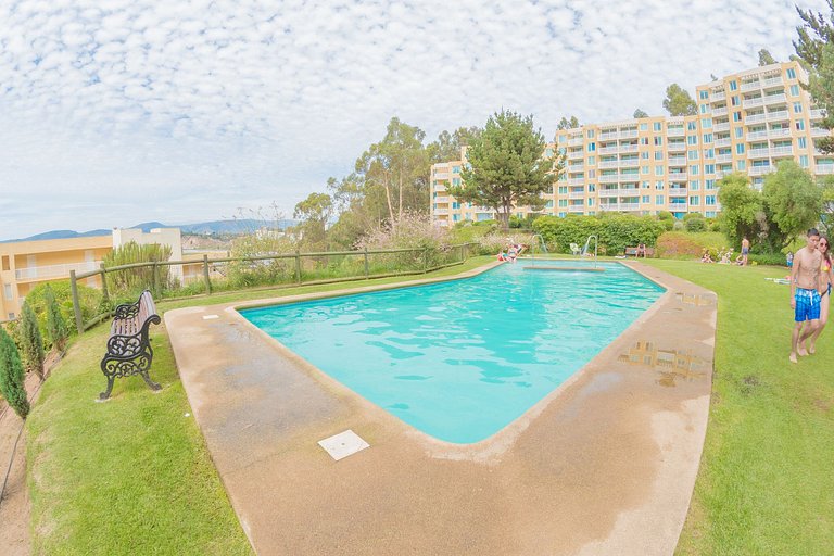 Apartment steps from the beach, Horcón.