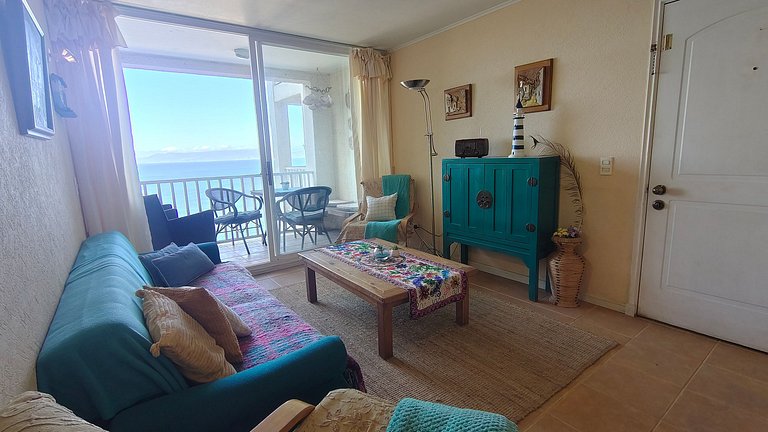 Apartamento com vista para o mar, Horcón.
