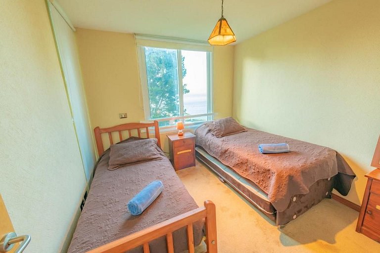 Apartment in a private complex, beachfront, Horcón.
