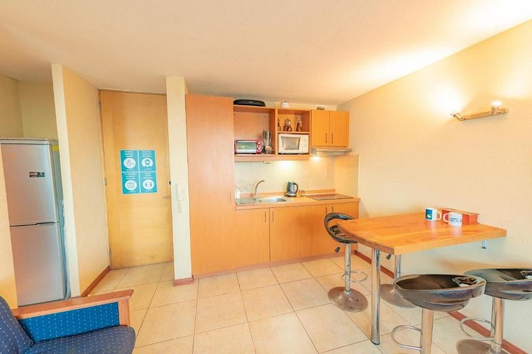 Apartment in a private complex, beachfront, Horcón.
