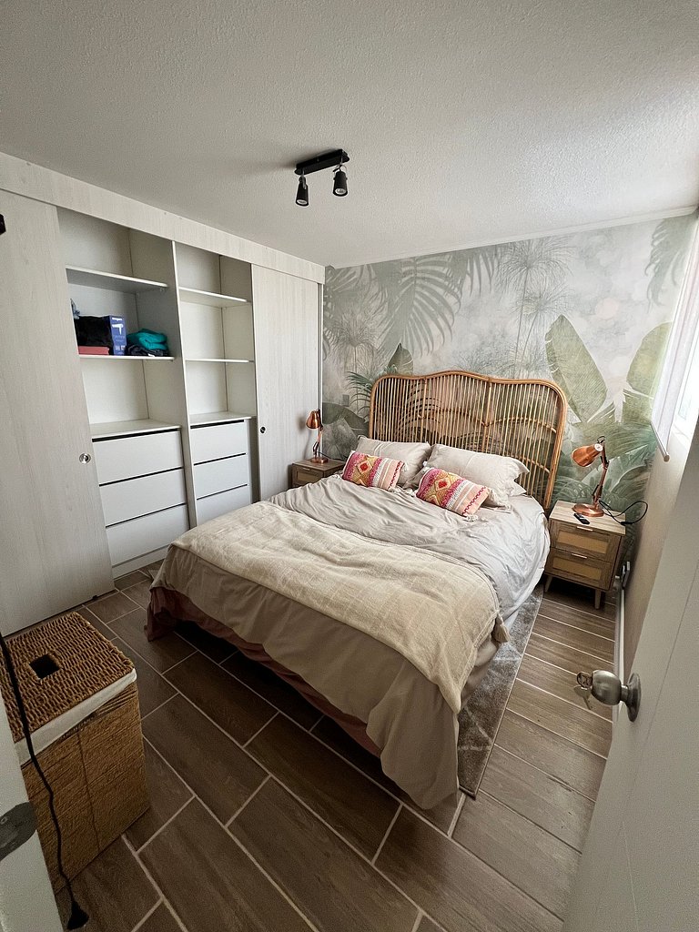 Family apartment facing Puerto Montt Airfield.