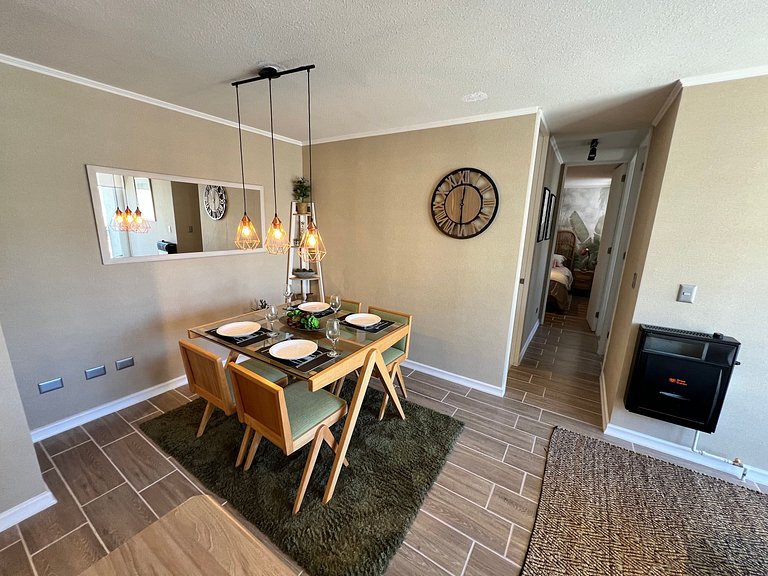 Family apartment facing Puerto Montt Airfield.