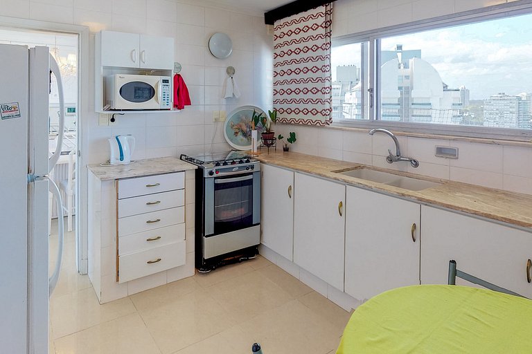 Apartamento familiar com vista para a Playa Brava, Punta.